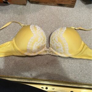 Victoria's Secret Yellow Lace Bra